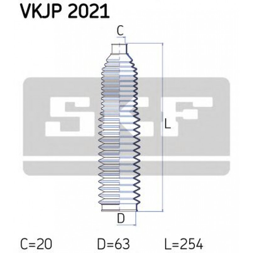 VKJP 2021 SKF - Пильовик привідного валу